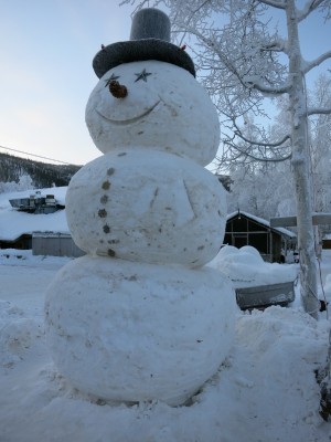 アメリカの雪だるま